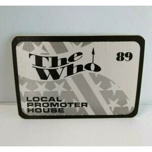 The Who Backstage Pass Original 1989 Kids Are Alright Classic Rock Tour Black